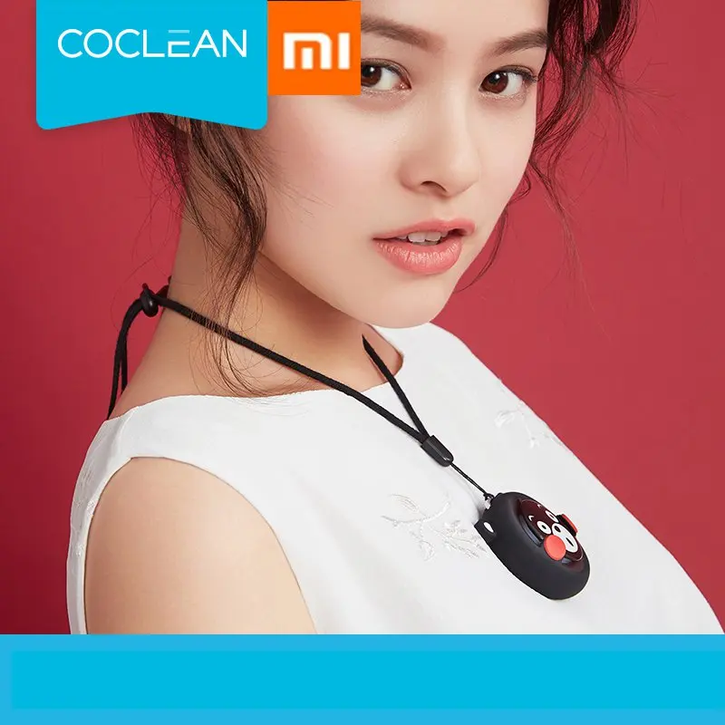 

XIAOMI CoClean Portable S1X Kumamoto Bear Mini Small Air Purifier Personal Air Purifiers Hanging Neck Negative Ion FDA
