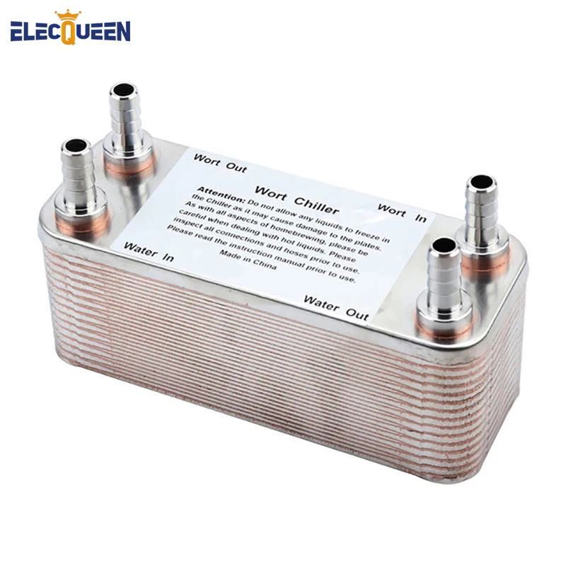 Plate heat exchanger Stainless Plate Wort Chiller New 30 plates