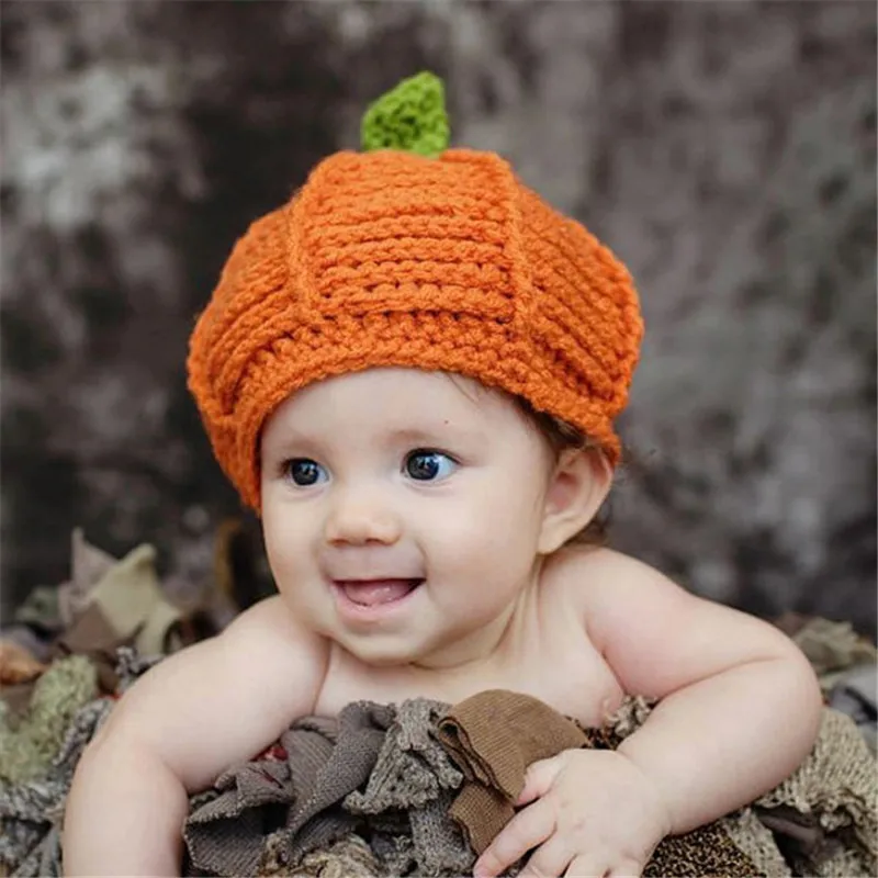 Новая милая детская зимняя шапка, вязаная крючком, ручная работа, вязаная шляпа для фотографирования новорожденных, бейсболки с животными