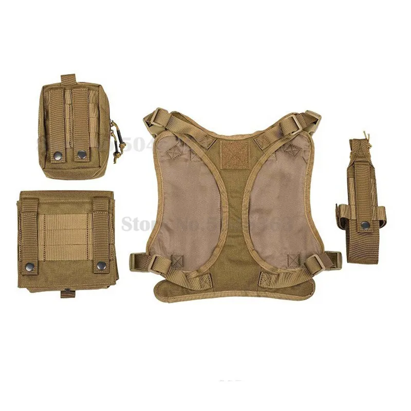 Tactical-Service-Dog-Modular-Harness-K9-Working-Cannie-Hunting-Molle-Vest-With-Pouches-Bag-And-Water(4)