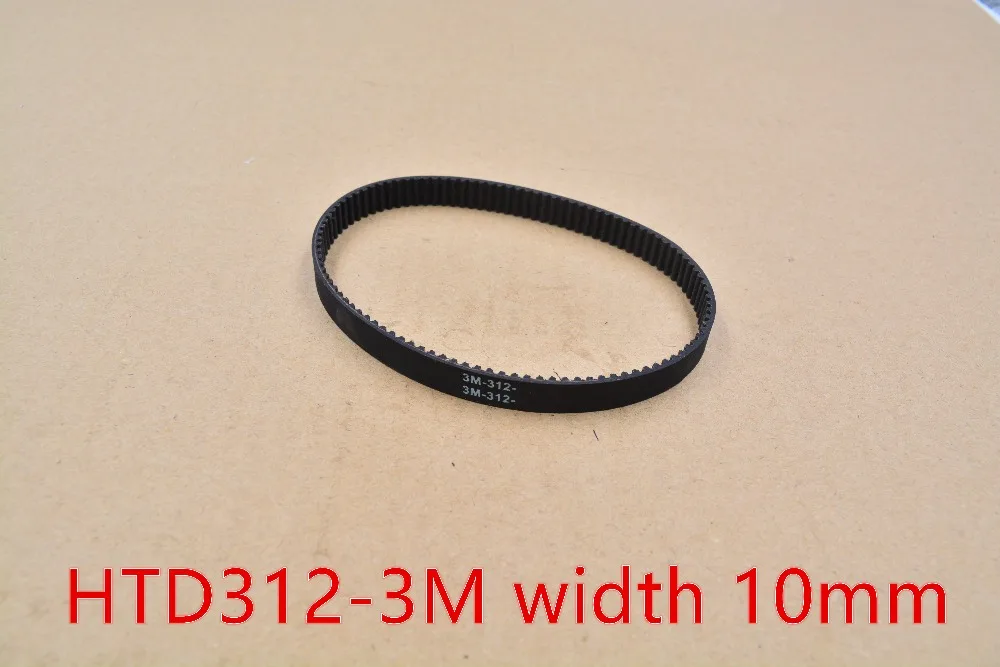 3d printer belt closed loop rubber HTD 3M timing 104 teeth 312mm length ... - 3D Printer Belt CloseD Loop Rubber HTD 3M Timing 104 Teeth 312mm Length 10mm WiDth HTD312