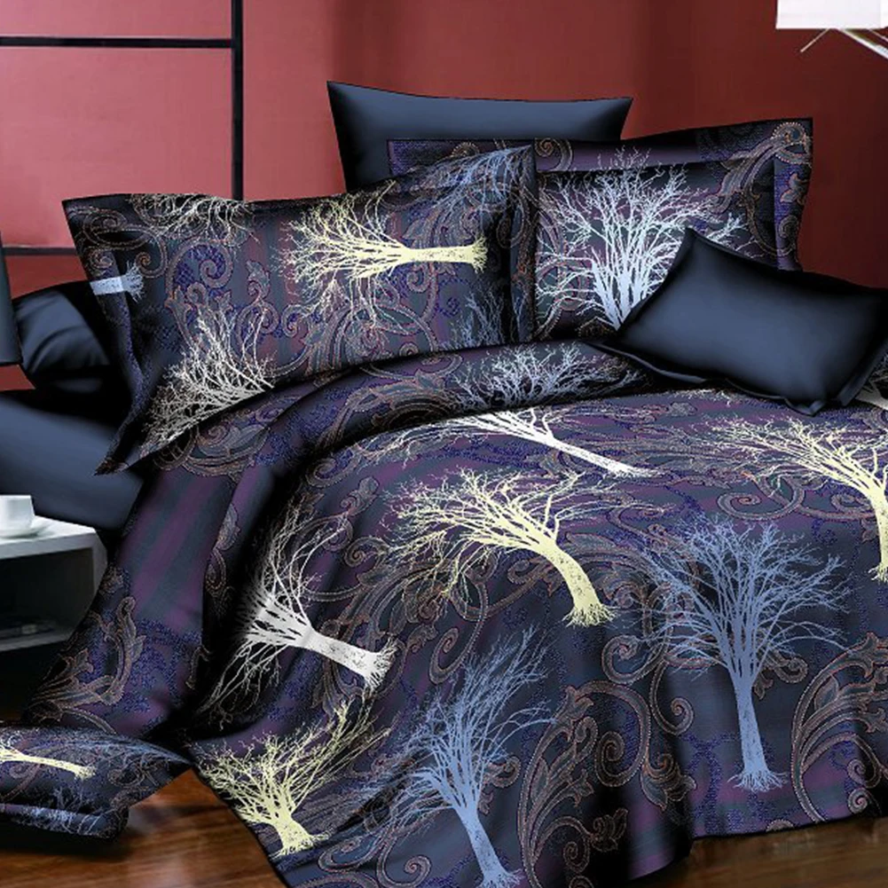 Платья с цветочным принтом; 3D кровать Стёганое одеяло, пододеяльник, 2/3 шт. Постельное белье пододеяльник+ наволочка queen Высокое качество Роскошный мягкий удобство при ходьбе - Цвет: HD024