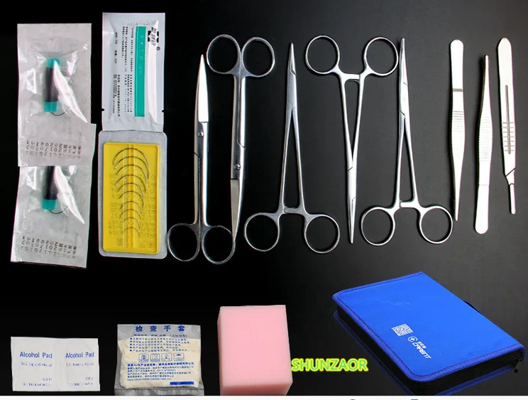 Ciência Médica em 1 treinamento cirúrgico instrumento Suture-training-kit : Conjunto Surgeon