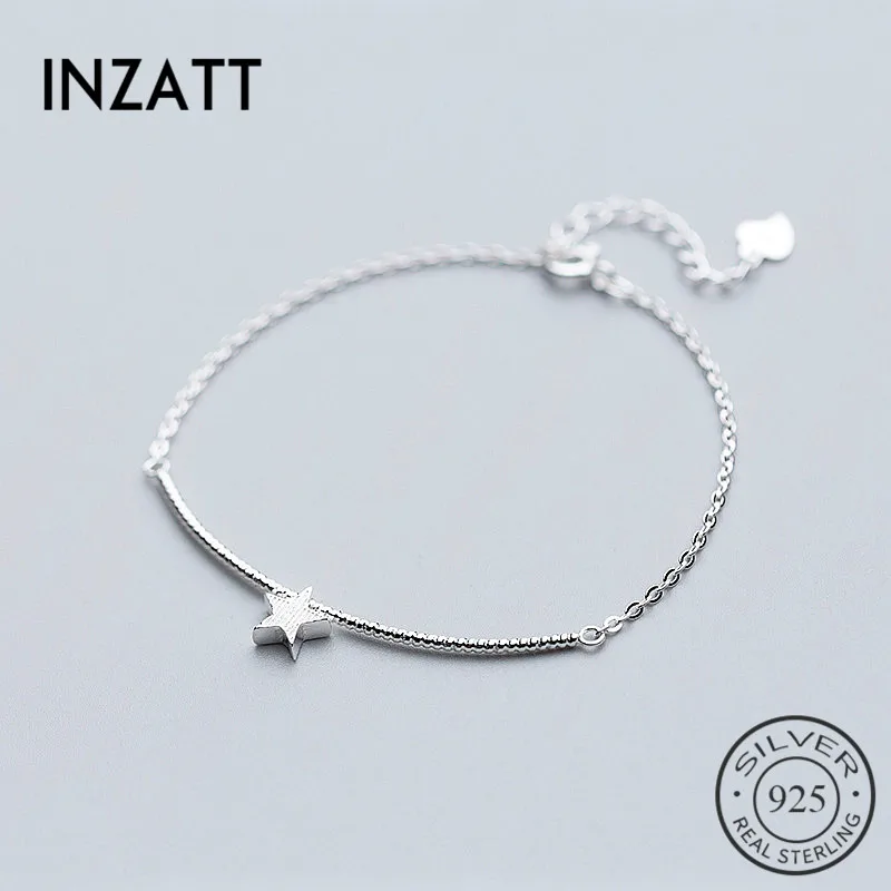 INZATT ПР звезда крутить палку бар браслет для Для женщин Юбилей вечерние ювелирные изделия стерлингового серебра 925 Mujer Moda