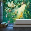 beibehang Custom Photo Wallpaper 3D Cartoon Animal Wood Background Wall Decorative Painting Children Background Wall ► Photo 3/3