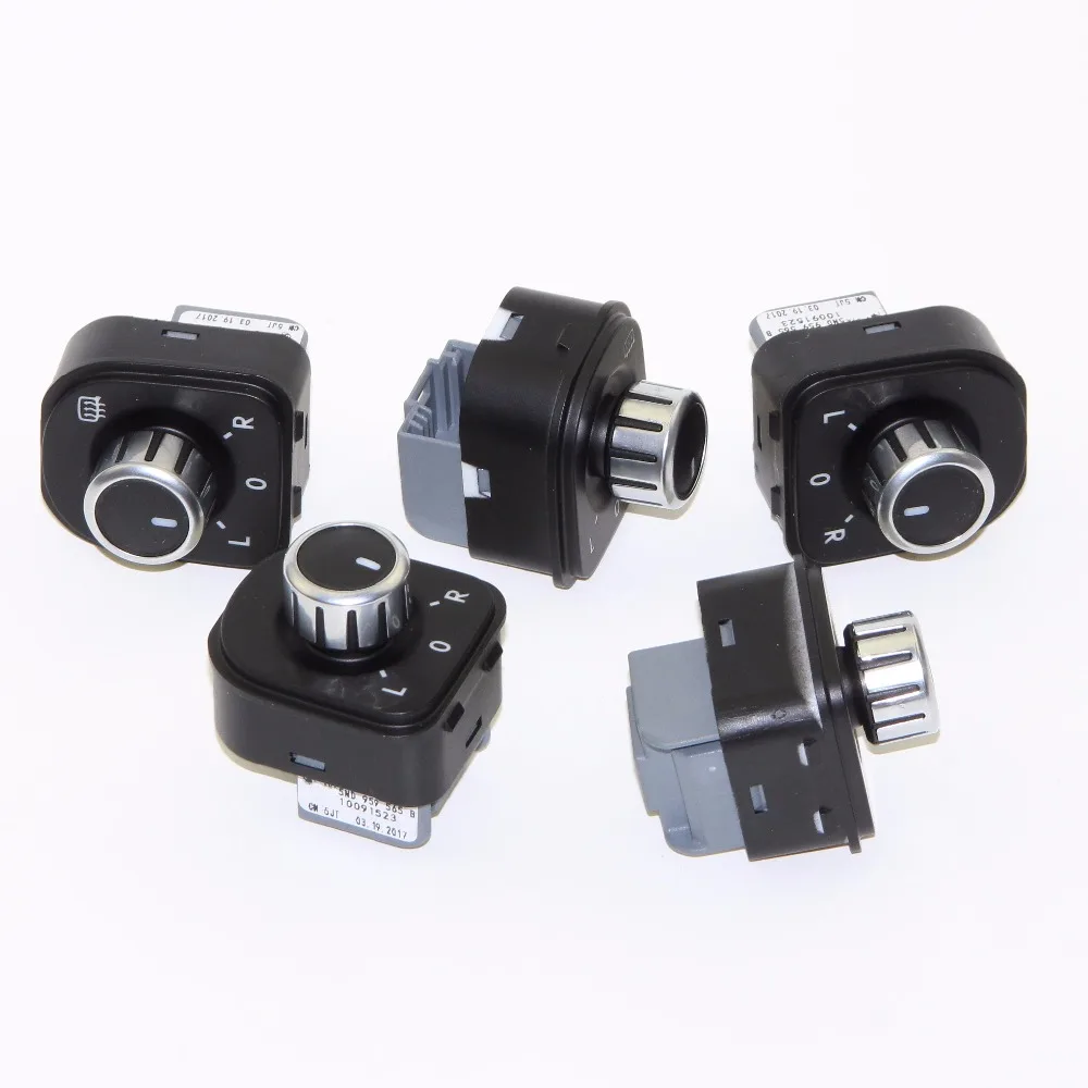 5pcs OEM Side Mirror Control Adjust Knob Switch for VW Jetta golf 5 6
