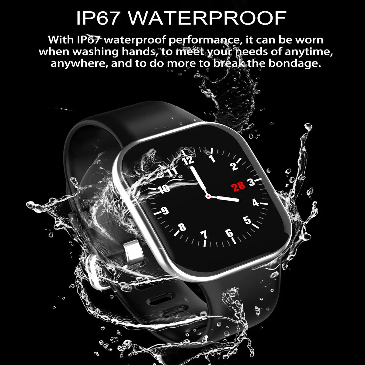 Smart Watch Series Message Wristband Bluetooth bracelet Heart Rate WristWatch Connectivity For Android IOS Full-screen Touch