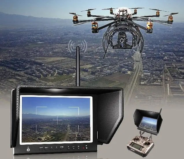 US $349.00 Lilliput 664W 7 IPS 1280800 FPV Monitor 169 BuiltIn 58GHz Wireless AV Receiver No Blue Screen With HDMI Input