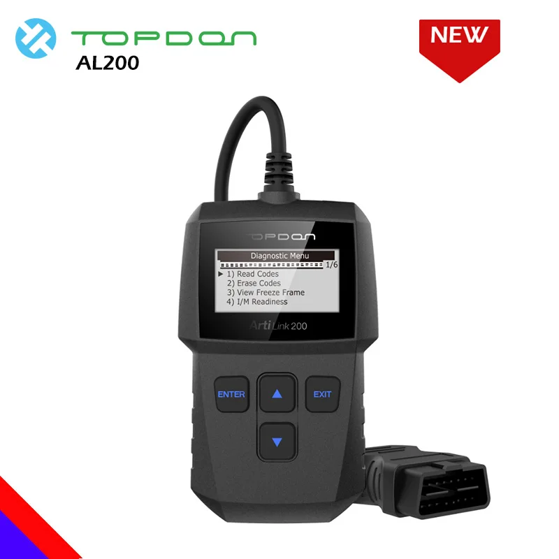 

TOPDON AL200 OBD2 Code Reader DTC MIL Turn off I/M Checking Freeze Frame VIN Retrieval Diagnostic tool OBD OBD 2 Automotive Scan