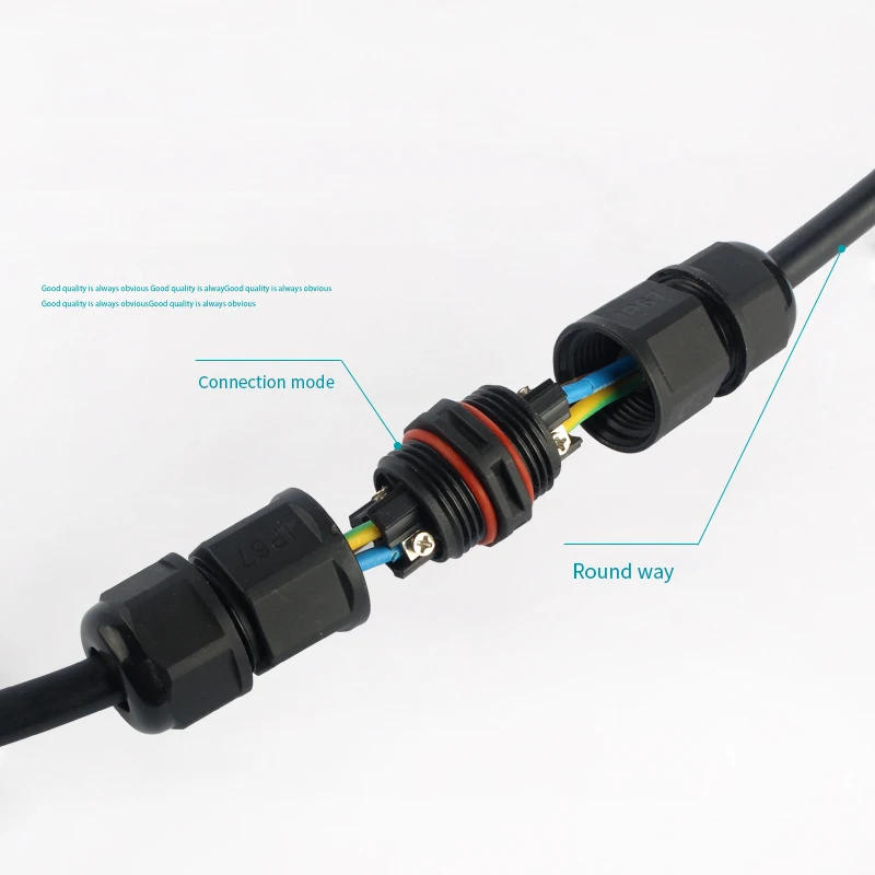 Винтовой кабельный разъем 2pin 3pin 4pin IP68 Водонепроницаемый 6-11 мм Прочный компактный адаптер открытый Conector Электрический провод штекер