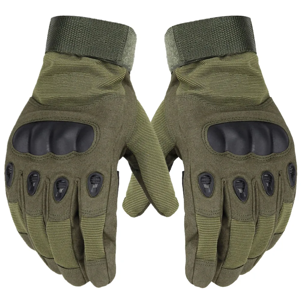 Tactical Gloves Full Finger Carbon Knuckle Army Glove Camping&hiking