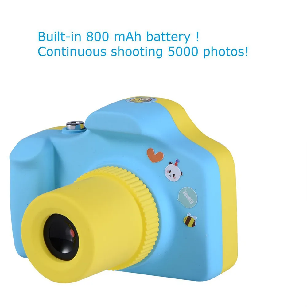 Мультипликационный 1,5 дюймов 5.0MP мини-съемка LSR Cam цифровая камера для детей многофункциональная игрушечная камера Поддержка Micro SD карты