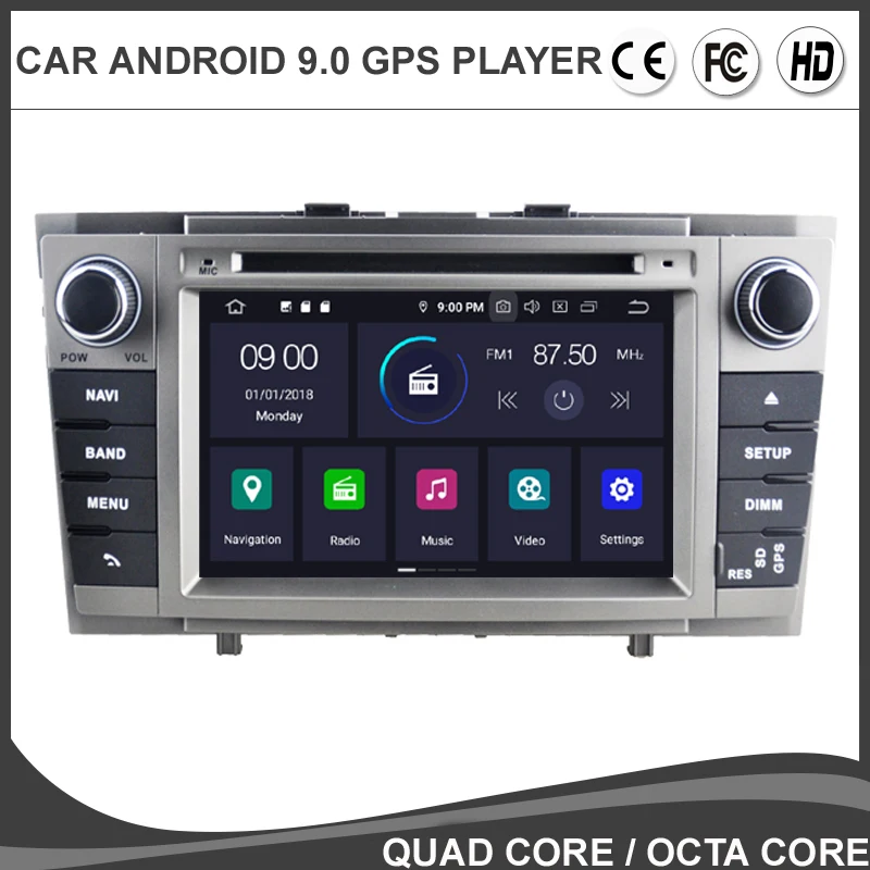 buy 7 #039; #039; Android 9.0 Octa Core Car DVD GPS Player For TOYOTA AVENSIS T27 2009 2015 Auto Radio NAVIGATION Headunit BT WIFI 4G Map DAB+