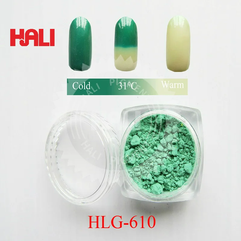 Thermochromic pigment item:HLB-700 color:black activate temperature:31centigrade 1lot=10gram.