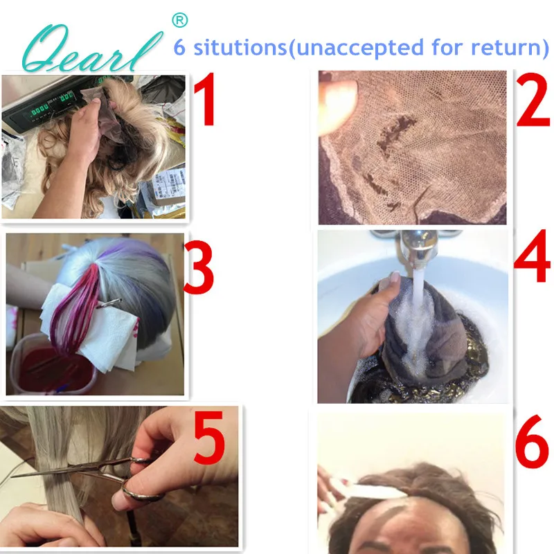 Glueless perucas de cabelo humano destaque ombre