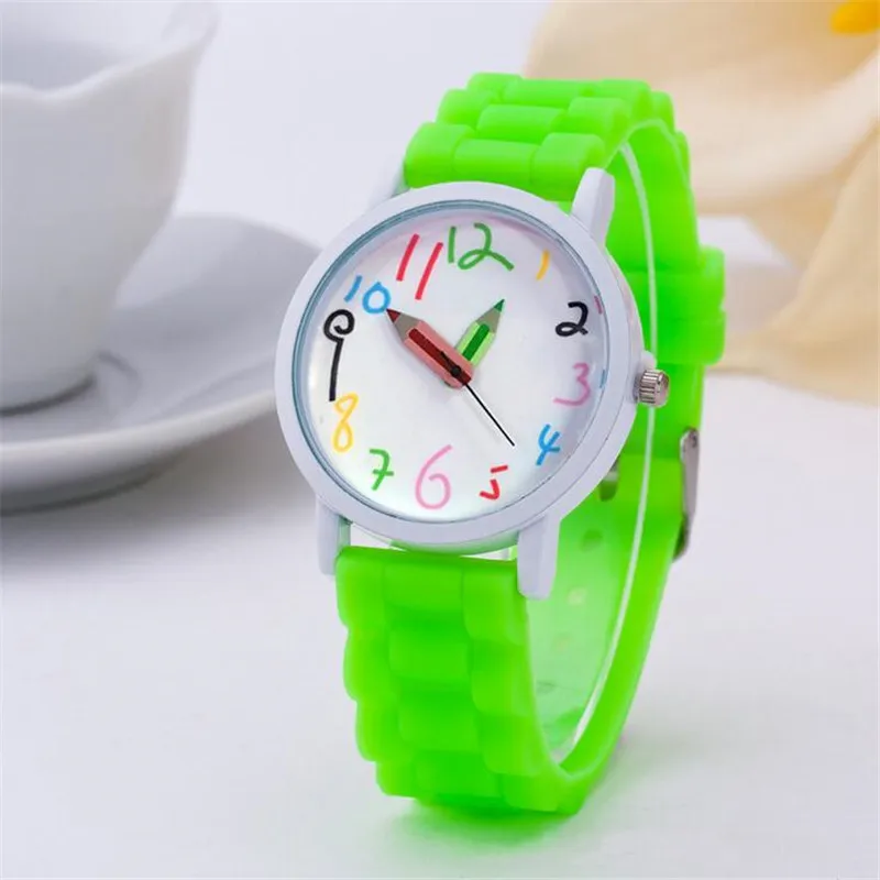 

Silicone Children's Watch Geneva Pencil Pointer Watch