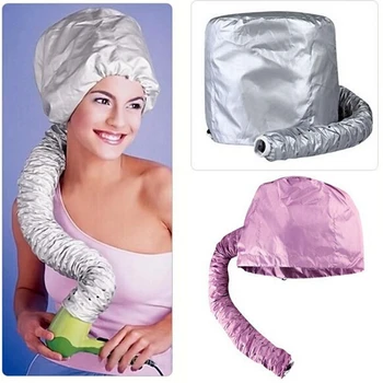 

Home Salon Hair Dryer Hair Hood Bonnet Attachment Silver Color Haircare Cap
