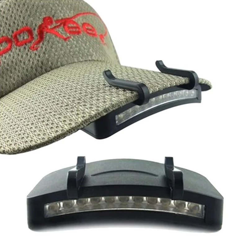 

11 LED Outdoor Fishing Camping Hunting Clip-On Super Bright Headlight Head Lamp Flashlight Cap Hat Torch Outdoor Tools