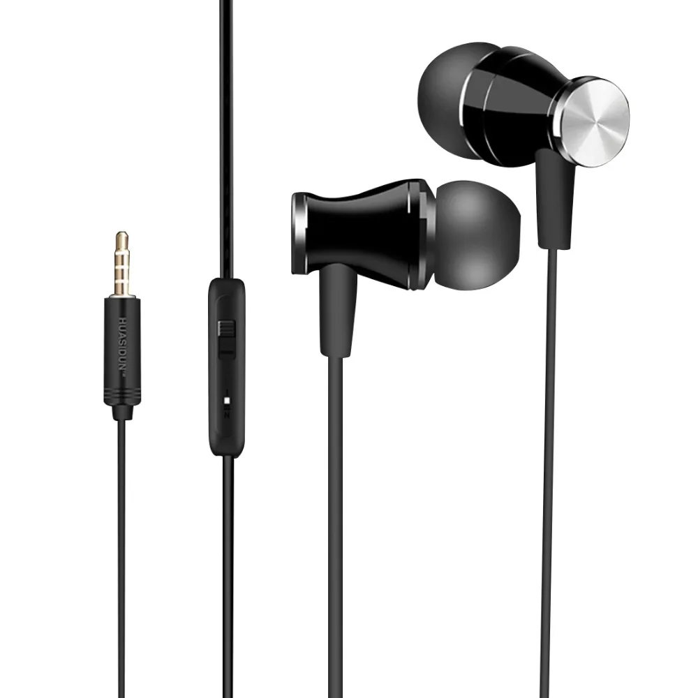 Earphone with Microphone Volume Adjust Stereo Bass Sound