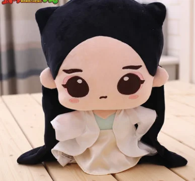 lovely Stuffed Plush Toy Doll Baby Appease Pillow Toy Nine-Tailed Fox Deisgn For Children Christmas Gift Baiqian Shape 17cm Z819