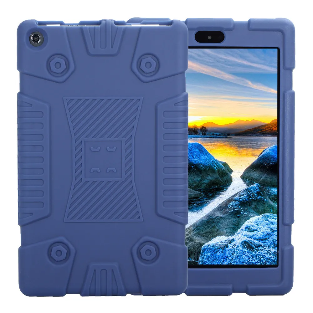 

Tablet Cover Case For Amazon Kindle Fire HD8 2017/2018 Universal Tablet Case Soft Silicone Rugged Cover tough durable z7