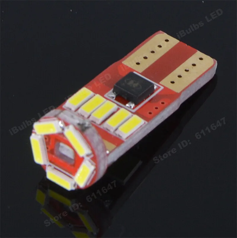 

1Pcs Super Bright T10 W5W 15LED 4014 Car Led Wedge Light 12V Marker Side Dome Interior Lamp Reverse License Plate Bulb 15SMD