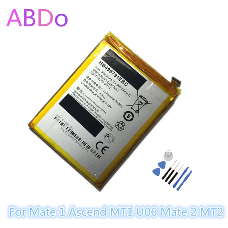 HB496791EBC аккумулятор для телефона Huawei Mate 1 Ascend MT1 U06 2 MT2 4050 мАч сменные батареи AAA