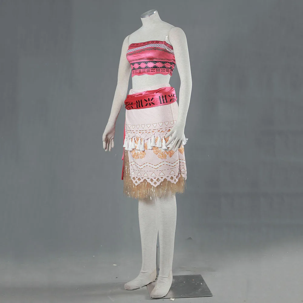 Moana Cosplay Costume Sexy Princess Costume Halloween Suit Movie Moana Costume Adult Women Party Dress Skirt Custom Made hot
