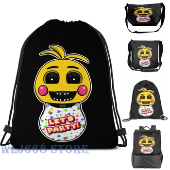 

Funny graphic print shoulder Bags women Five Nights at Freddy's - FNAF 2 -Toy Chica Single shoulder backpack travel men
