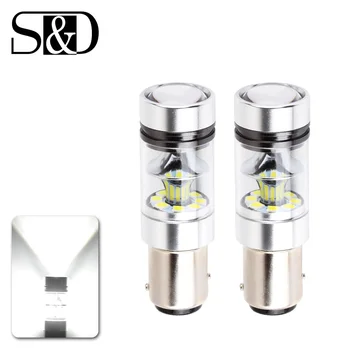 

1157 BAY15D P21/5W 1200LM LED Bulb Car Fog Light Tail Driving Lamp DRL Day Runnight Reverse 100W 6000K White 3030 20SMD 12V-24V