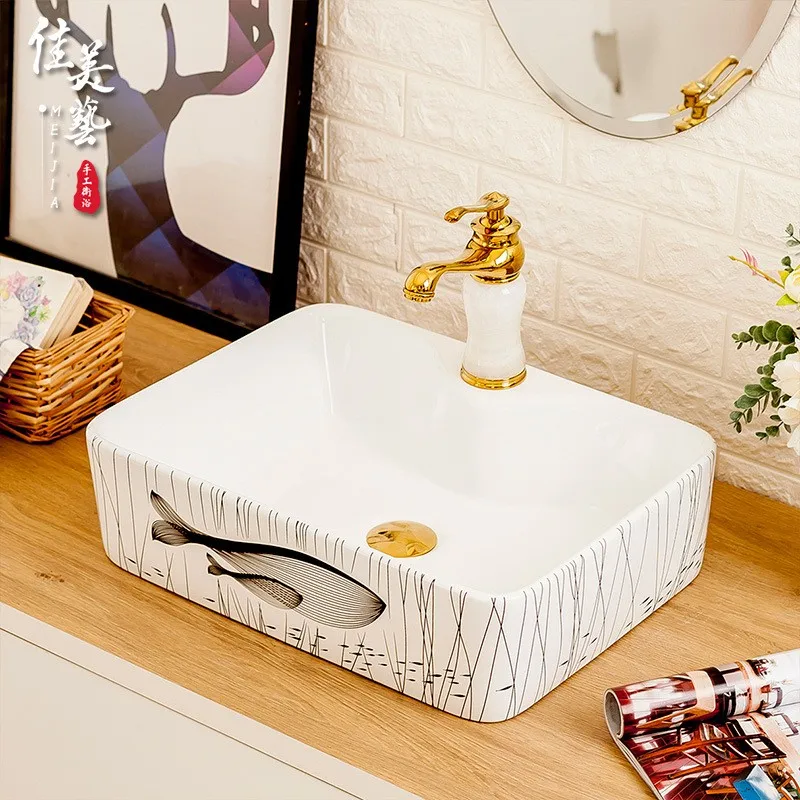 Jiameiyi European Style Ceramic Tabletop Basin Washbasin Toilet