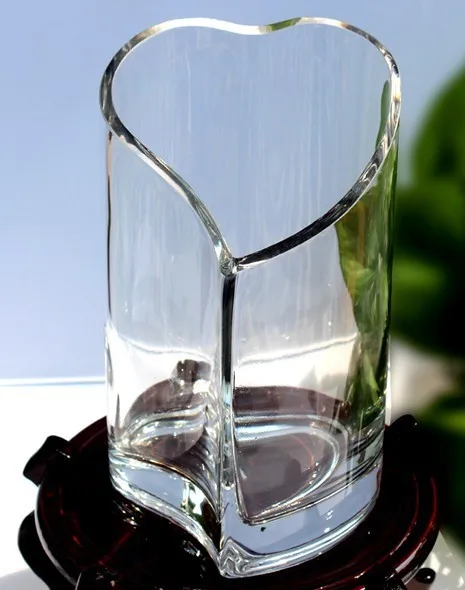 Us 29 0 Herz Transparent Glasvase Mode Design Stil Diy Glas Topf Desktop Dekoration Vase In