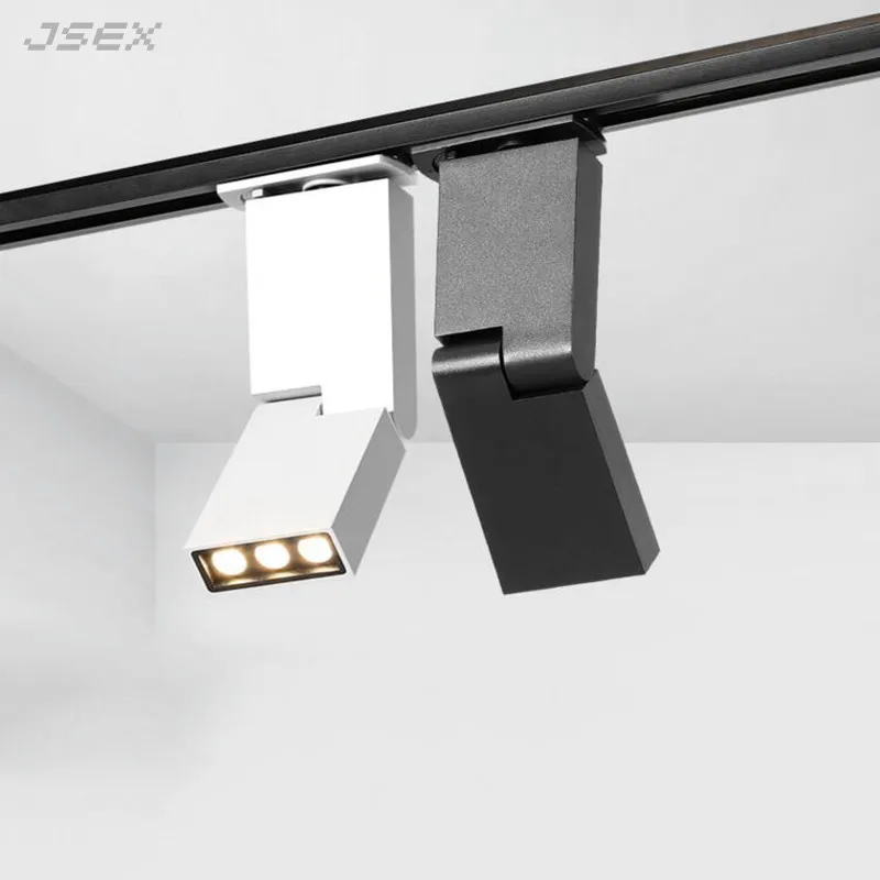 

Adjustable Angle 360° Rotated LED Track Lighting 6W 12W CREE LED Spot lights AC110~220V LED Ceiling Lamps Indoor Lighting