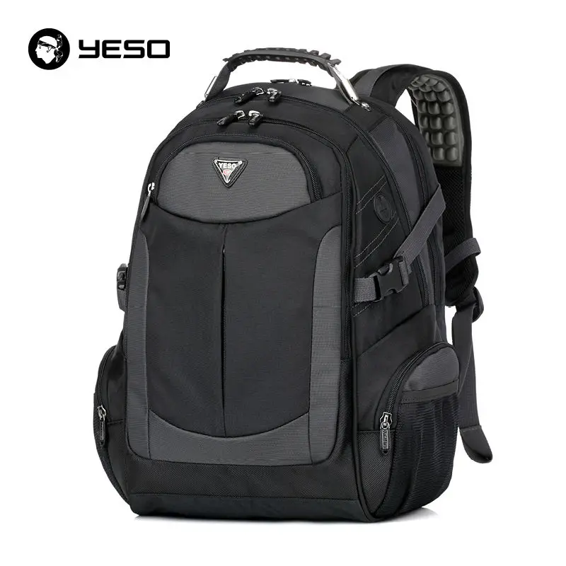 

YESO Business Casual Laptop Backpack Men 2019 Water Resistant Backpacks Bags Large Capacity Black Computer Travel Backpack