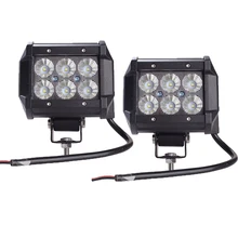 2pcs light bar 18W Work Light Lamp Cree chip LED 4″ Motorcycle Tractor Boat Off Road 4WD 4×4 Truck SUV ATV Spot Flood 12v 24v