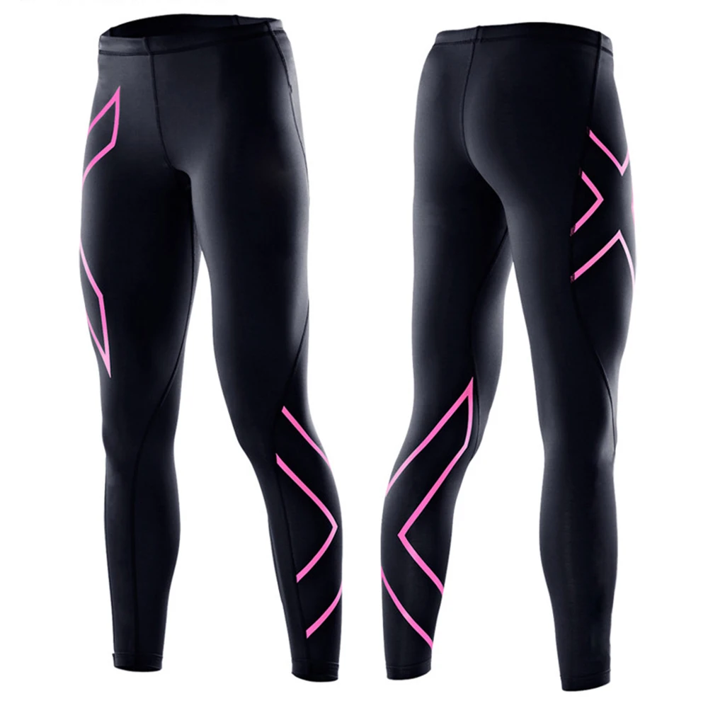 

2019 2XU New Custom Sportswear Running Joggers women Training Sport Soccer Trousers Fitness Exercise Gyms Leggings quick black