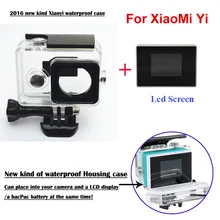 XiaoMi Yi Камера Внешний протектор Водонепроницаемый чехол+ 1,38 дюймовый цветной TFT ЖК-дисплей монитор для Xiao Yi набор аксессуаров