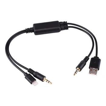 

Car USB 3.5MM AUX Adapter Interface Cable For BMW 1/3/6/7 Series X1 X5 X6 MINI Cooper Core For iPod Fast Data Transfer