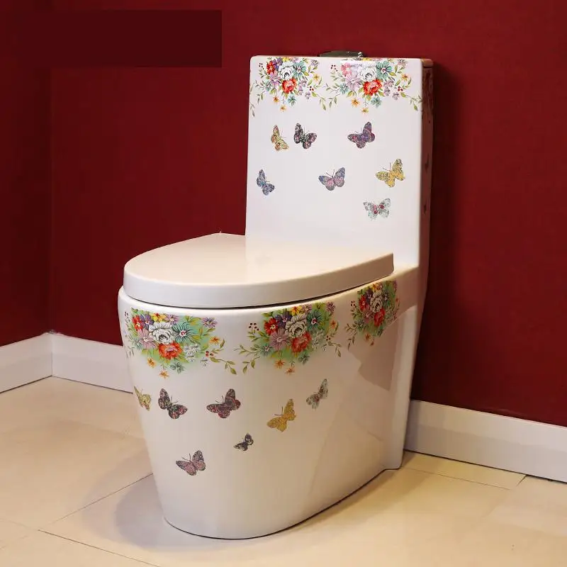 Conjoined Art Toilet Mute Water Saving Anti Fouling Bathroom Ceramic