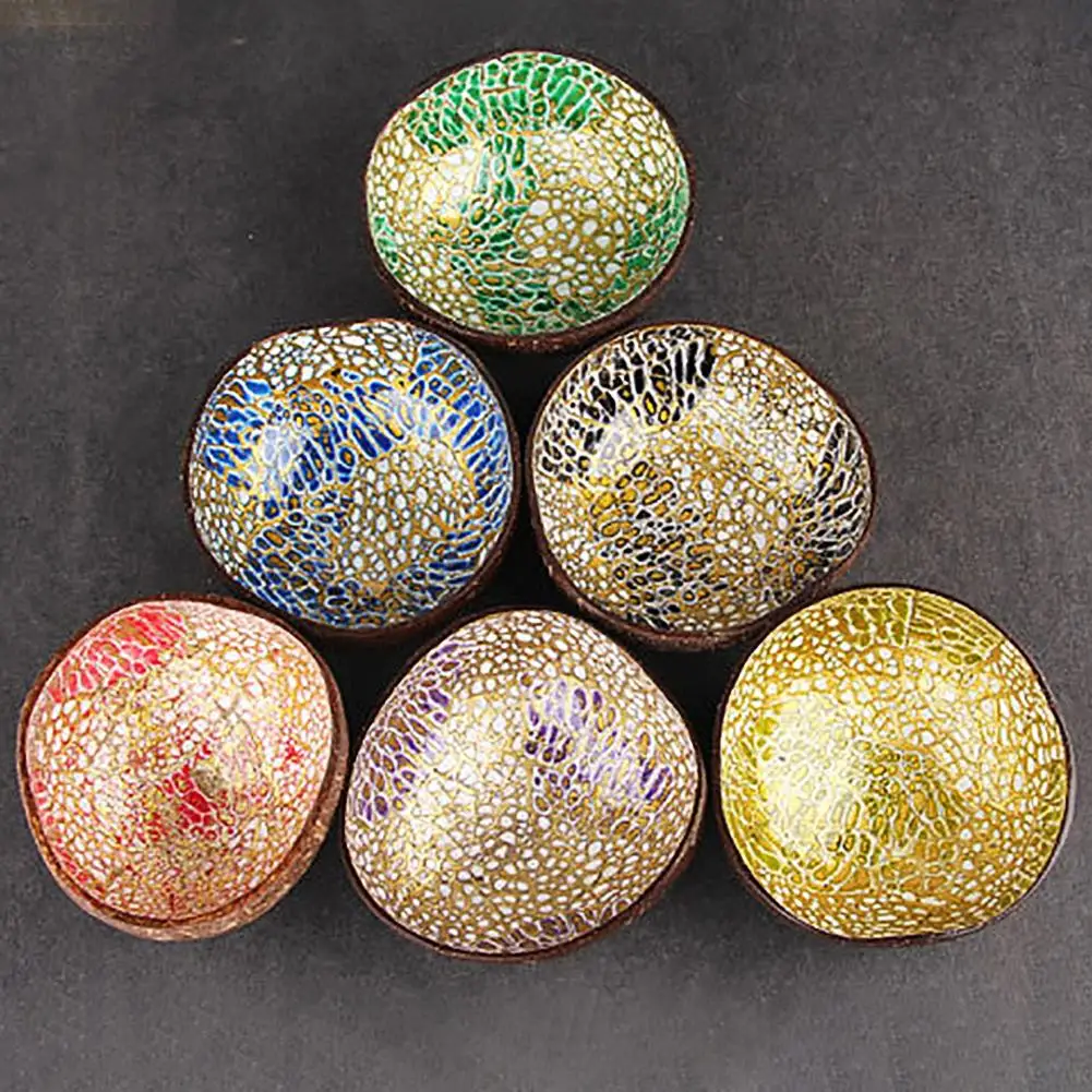 

Creative Coconut Shell Bowl Natural Coconut Bowl Decoration Fruit Salad Noodle Rice Bowl Wooden Fruit Bowl Handicraft Bowls