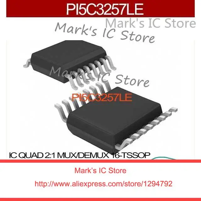 PI5C3257LE IC QUAD 21 MUX/DEMUX 16 TSSOP PI5C3257LE 3257 PI5C3257