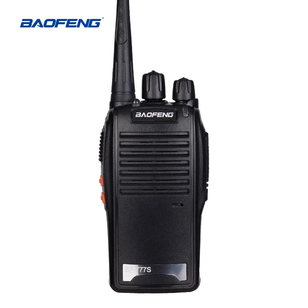 2 шт. Baofeng BF-777S Walkie Talkie Портативный радио BF777s 5 Вт UHF 400-470 мГц BF 777 S ФИО Comunicador передатчик трансивера - Цвет: Черный