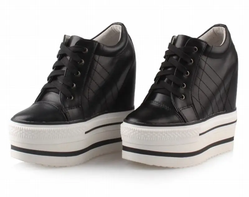 La yellow Black Cuñas Aumento Para Arriba Zalea Ascensor Zapato Mujeres Calidad white Ocasional Señoras Ocio De Las Alta Atan Altura El red Invisible CZwFxq4R