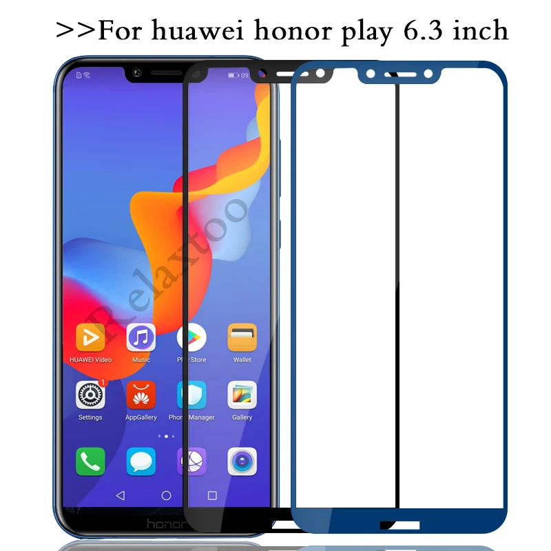 protective glass For Huawei Honor Play tempered glas screen protector For Huawei Honor Play HonorPlay COR-L29 6.3 Cover Film 3D afbeelding