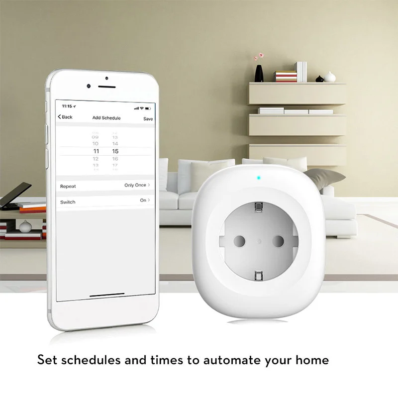 

Mini Wifi Smart Socket EU Power Plug Mobile Phone Remote Control Intelligent USB Output For Home JDH99