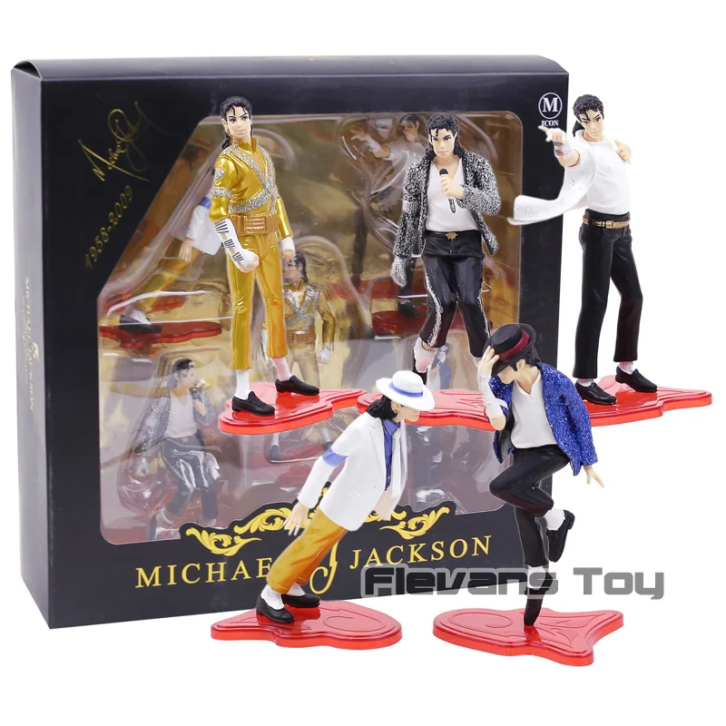 

The King of POP Michael Jackson Mini Collection Figure Model PVC Figurine Doll Toys 5pcs/set
