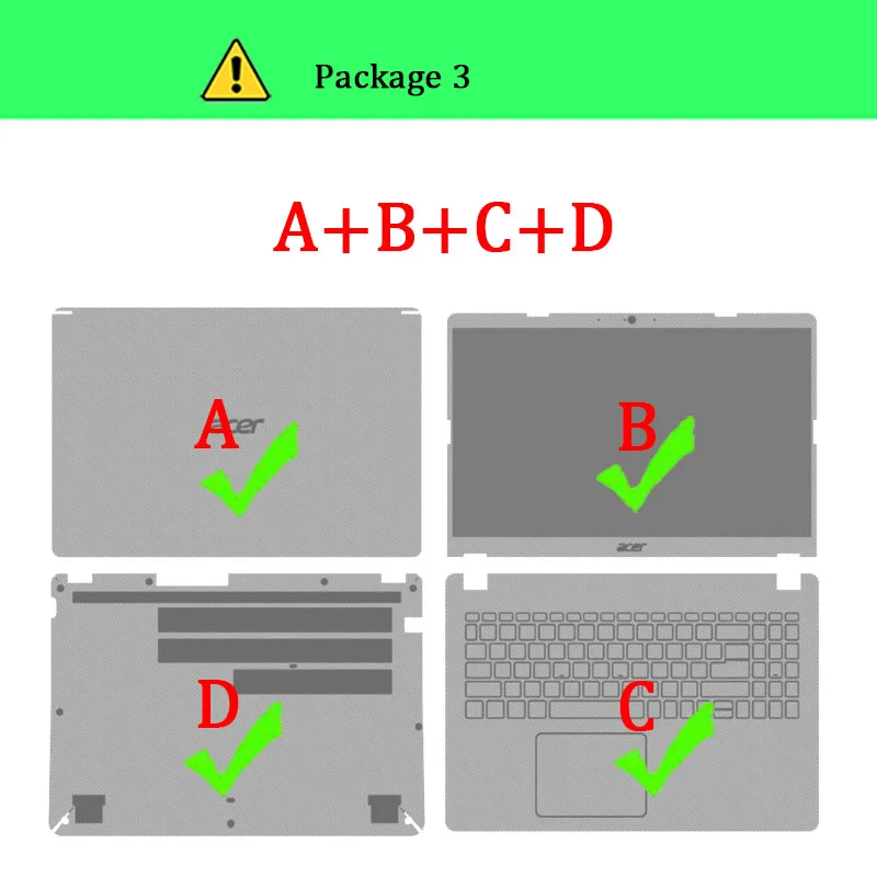 Тетрадь Защитная пленка для acer Aspire A715-71G A315-53 A515-51 A515-52 переключатель 12 Aspire переключатель 10 SW5 ноутбука наклейки для тела