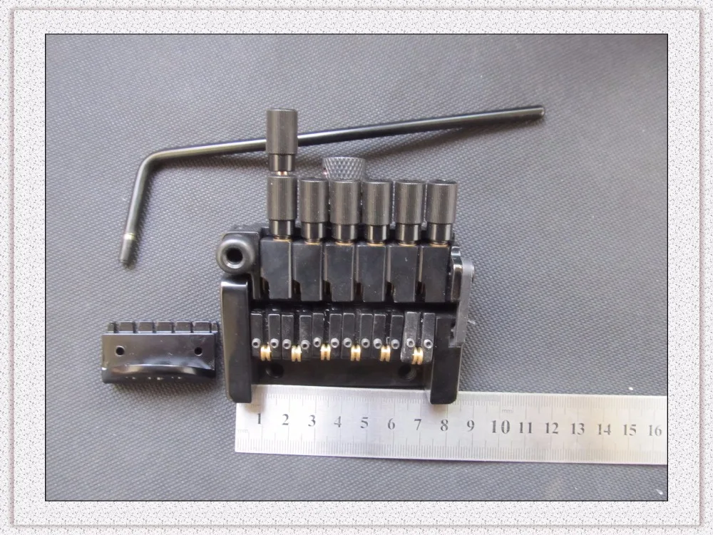 Топ черный 6 струнный гитарный Струнодержатель Мост для безголовых гитарных мостов новые части