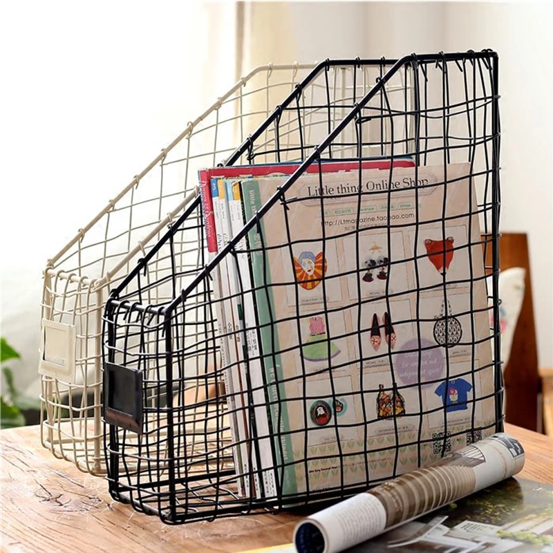 سلك معدني تصميم الأفكار مجلة حامل ملف تخزين الطبيعي 33x13x38 سنتيمتر