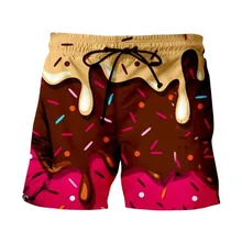 Милые повседневные шорты с пончиком забавные классные летние классические пляжные шорты с арбузом шорты для фитнеса шорты с дышащей сеткой